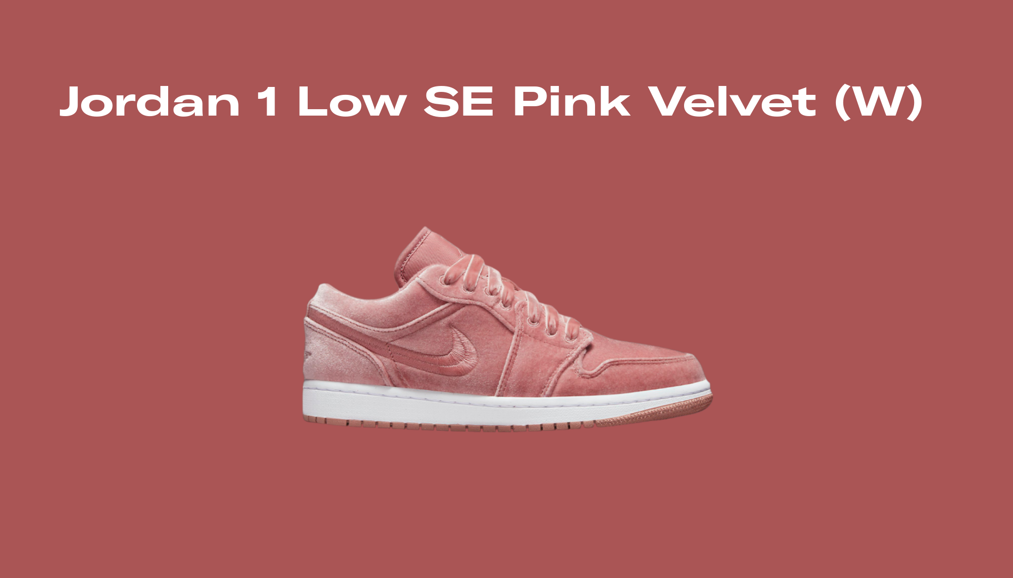 Jordan 1 Low SE Pink Velvet (W), Raffles and Release Date | Sole