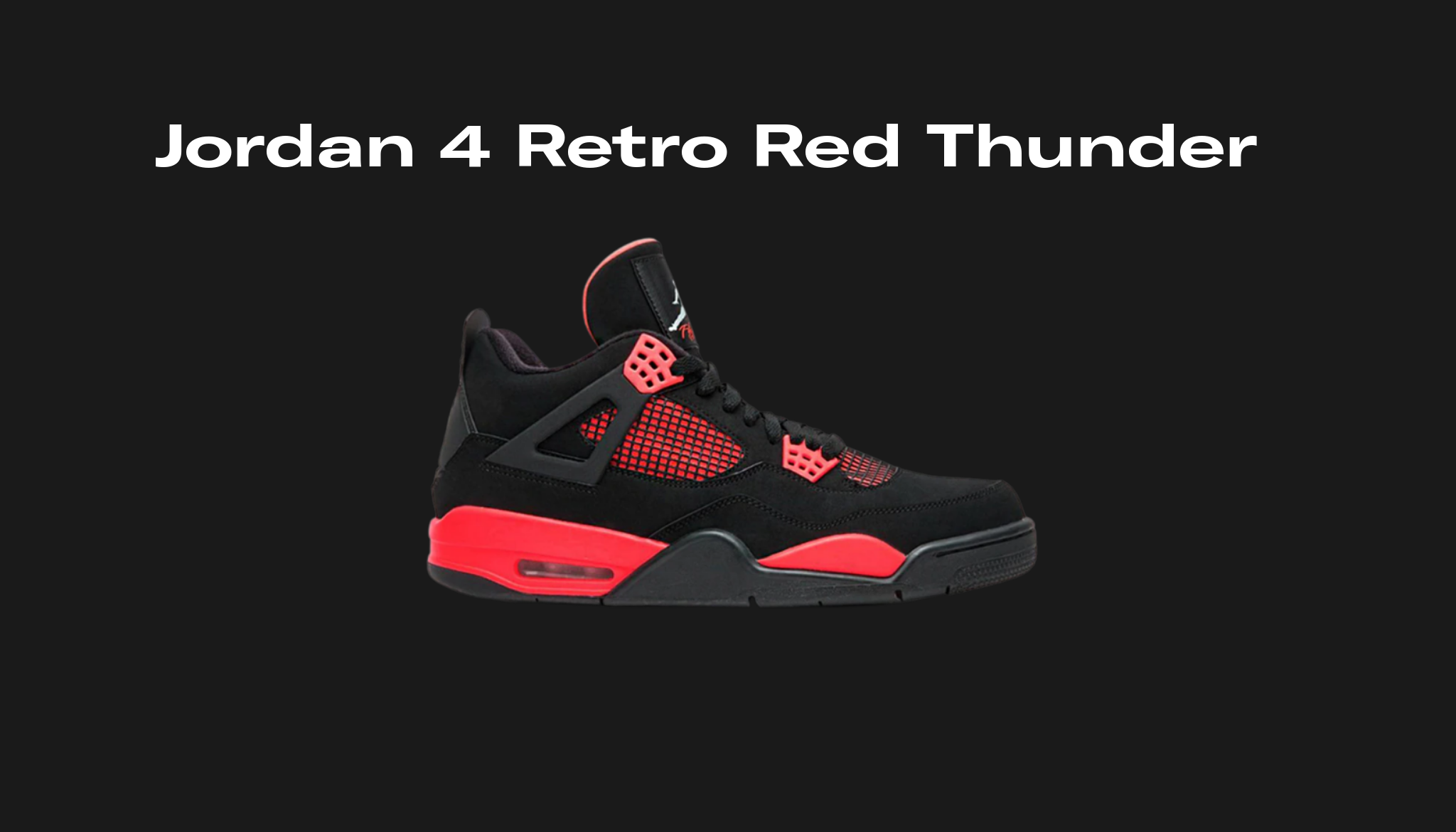 Jordan jordan 4 thunder red 4 Retro Red Thunder, Raffles and Release Date | Sole Retriever