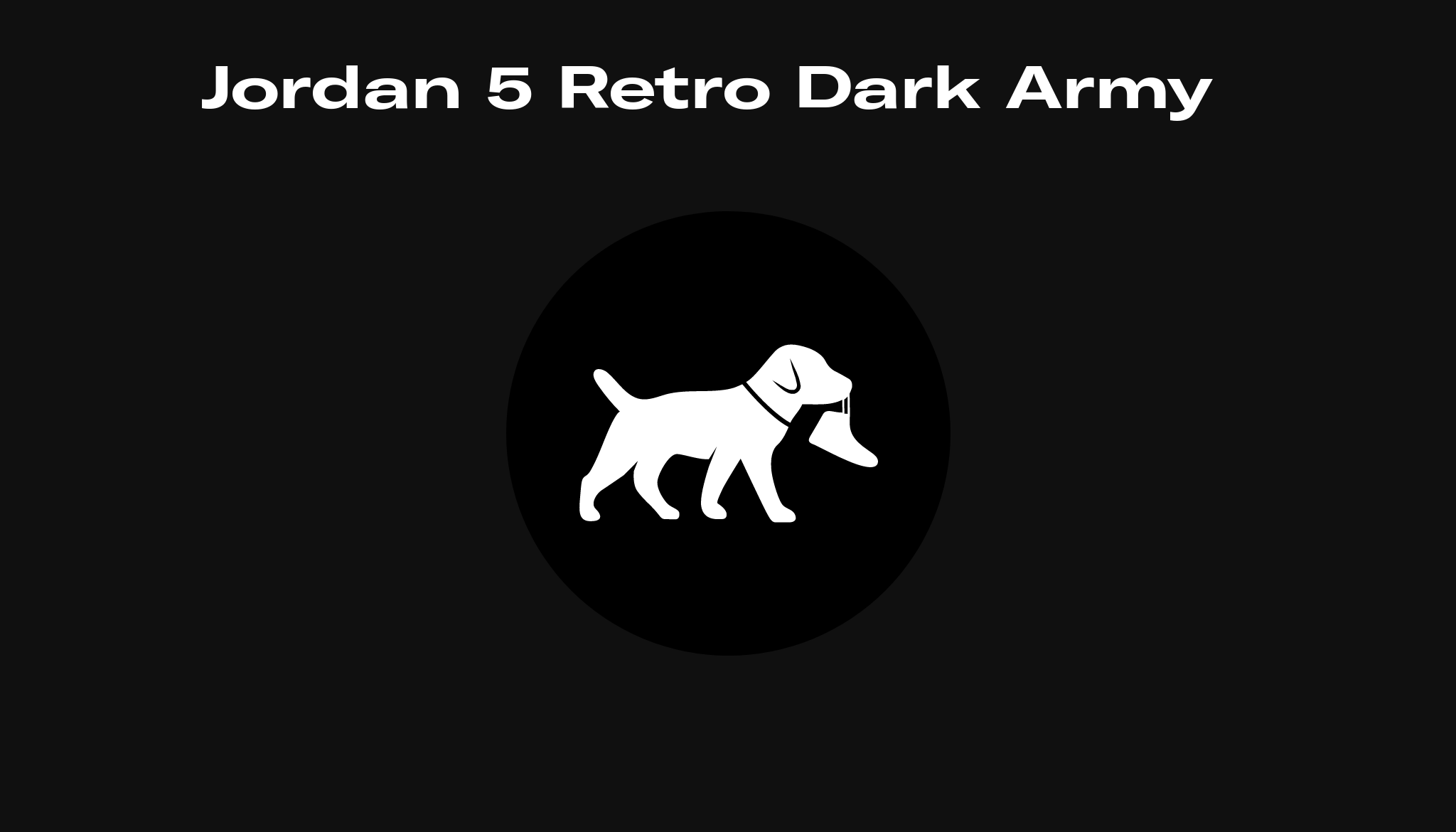 dark army jordan 5