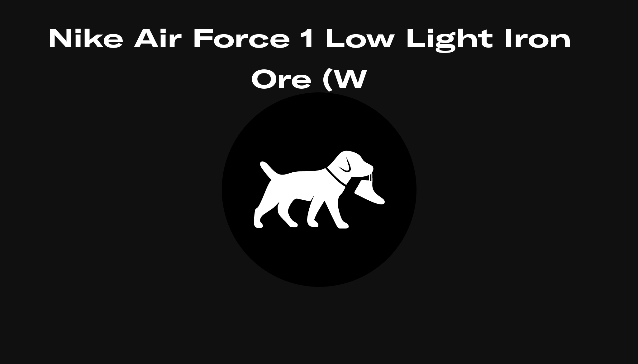 Nike Air Force 1 Low Light Iron Ore (W), Raffles and Release Date ...