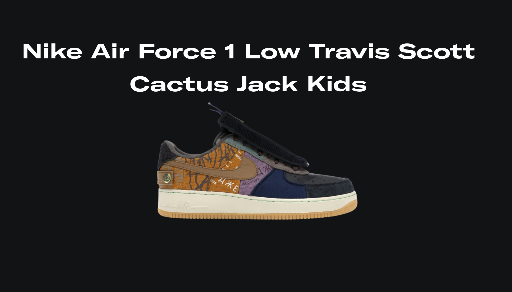 Nike Air Force 1 Low Travis Scott Cactus Jack Kids, Raffles and Release | Sole