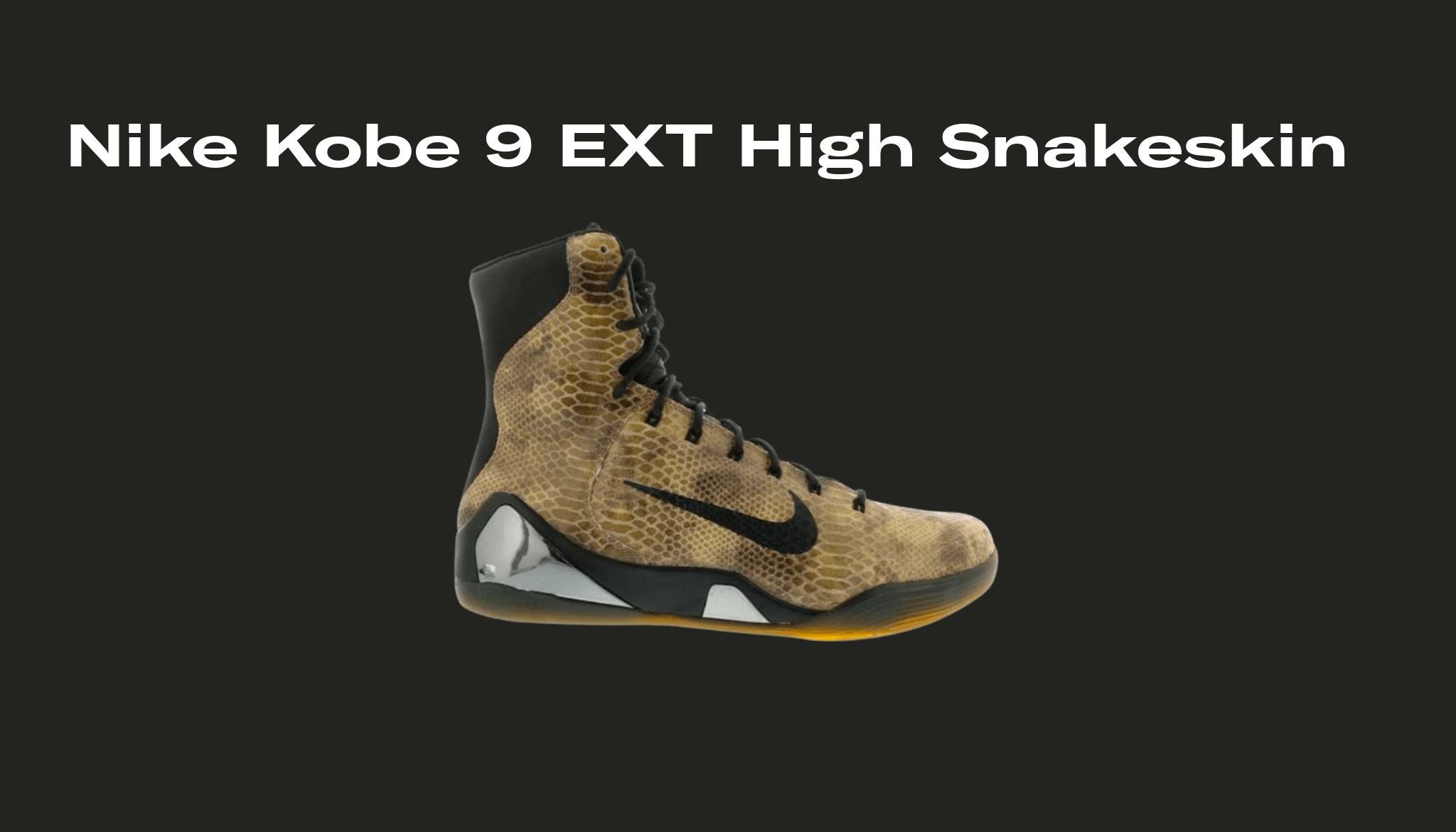 Nike Kobe 9 EXT High Snakeskin, Raffles and Release Date | Sole