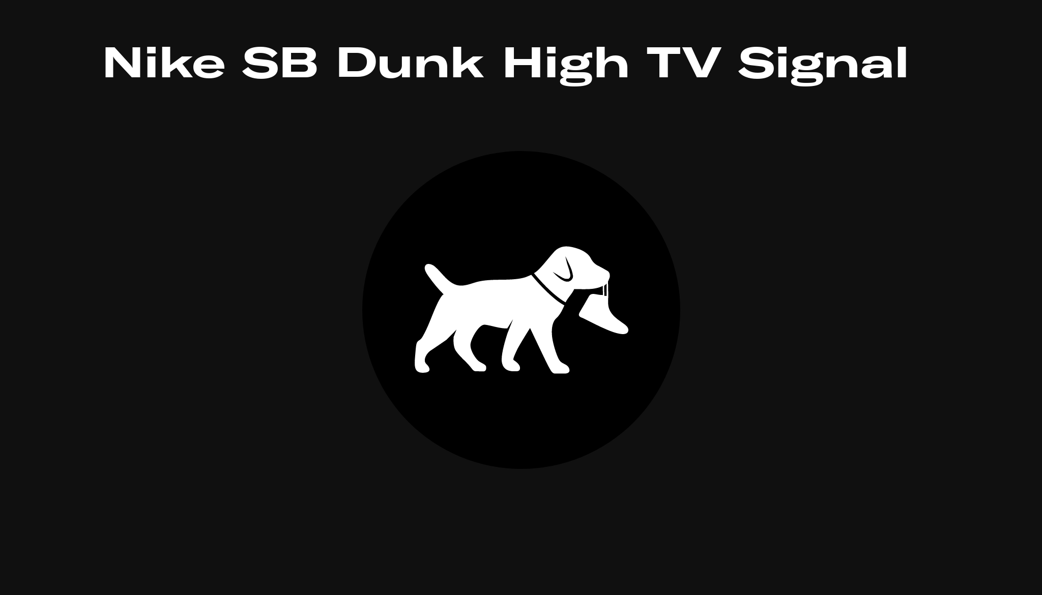 nike sb dunk high tv signal